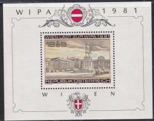 Austria # B345, WIPA 81, Philatelic Exhibition, NH, 1/2 Cat.