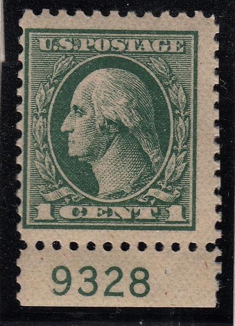 1918 Sc 525 MNH  plate no. single  CV $21.50