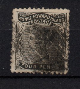 Prince Edward Island 1868 4d black SG16 used (heavy PMK) WS30272