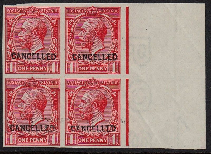 GREAT BRITAIN -  GEORGE V 1912 Profile Head 1d scarlet in an - 18216