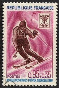 France #B415 Winter Olympics 10th Used CV$0.70
