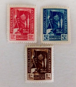 Yugoslavia #B135-127 Semi Postals Mint/NH/VF,  Communication Symbols, 1946