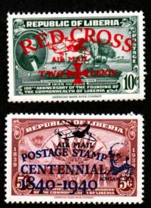 Liberia # C15-C16 Mint!