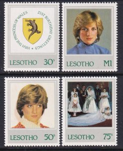 Lesotho 372-375 Princess Diana MNH VF