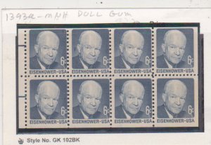 US Stamp Scott # 1393a Booklet Pane Of 8-Eisenhower Dull Gum-MNH  Blind Perf #2