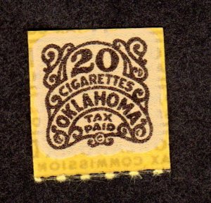 Oklahoma State Revenue, Cigarettes SRS # C39 MNH Lot 230719 -02