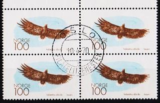 Norway. 1970 100ore(Block of 4) S.G.647 Fine Used