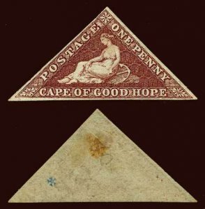 CAPE OF GOOD HOPE Scott #12e (SG 18ba) unused sideways watermark