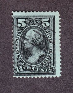 US RB16a 5c Proprietary Revenue Used w/ Manuscript Cancel SCV $175