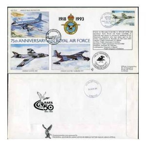 RAF(75)21a 75th Ann of the RAF No.60 Squadron Standard Cover (B)