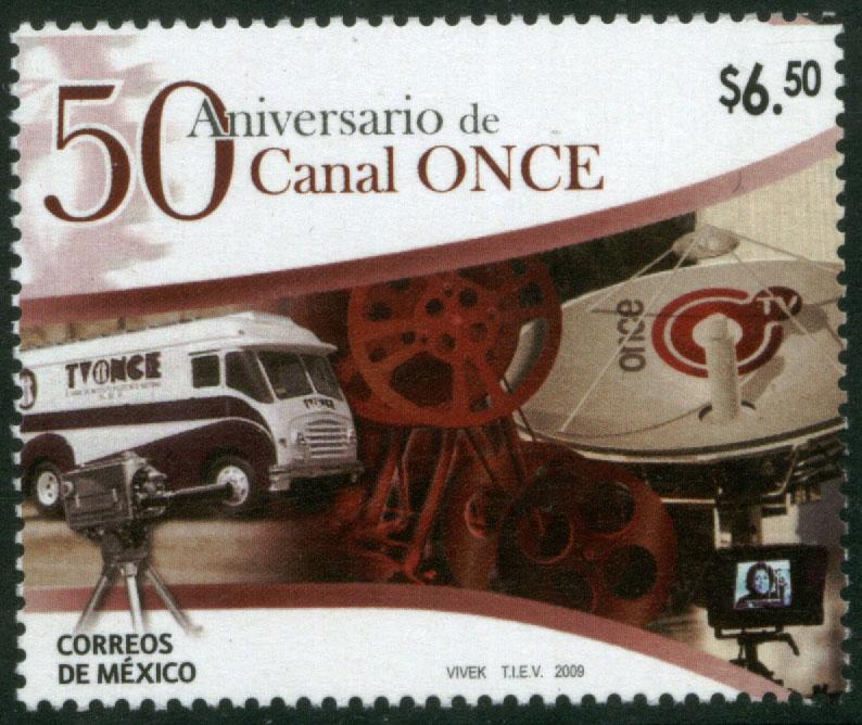 MEXICO 2617, $6.50 Pesos. Channel 11 50th Anniv. MNH.