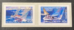 Australia 1994 #1397-97a Self Adhesive, Sydney Yacht Race, MNH.