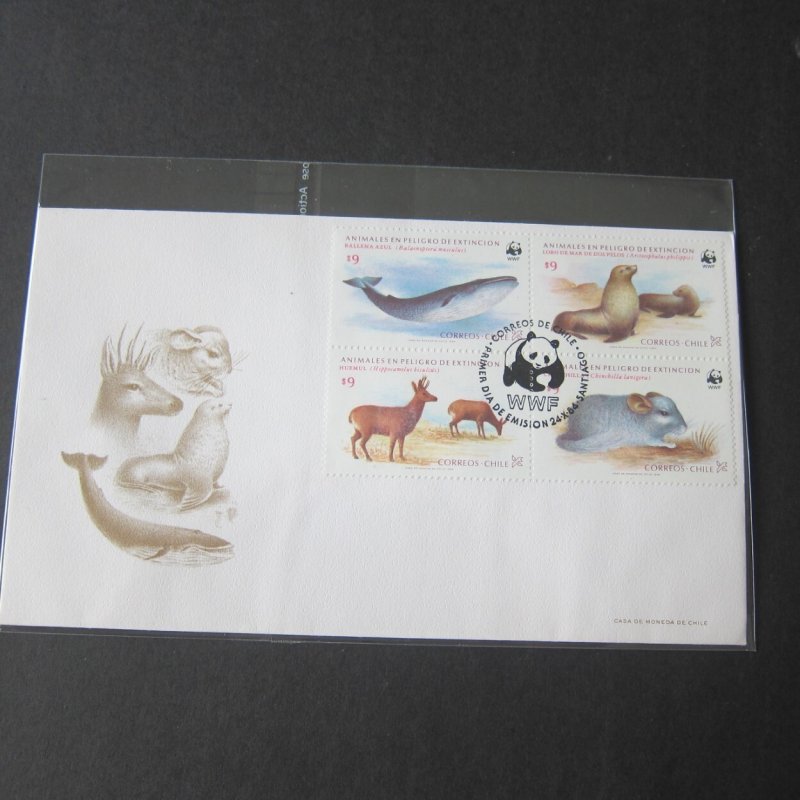 Chile 1984 Sc 679-682 FDC MNH