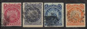 Bolivia Scott # 24-27 Used