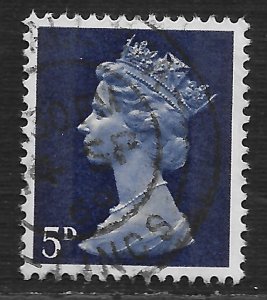 Great Britain #MH8 5p Queen Elizabeth II ~ Used