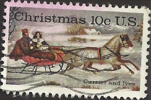 # 1551 USED CHRISTMAS CURRIER AND IVES