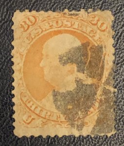 Tangstamp: US Sc #71 Used Small Faults