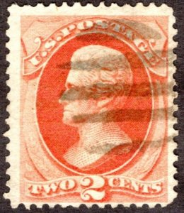 1875, US 2c, Jackson, Used, Sc 178