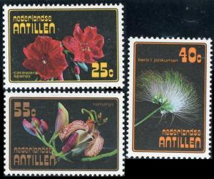 1977 Netherlands Antilles 335-337 Flowers