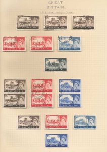 Great Britain 1959/61 Castles Commems Blocks (65+)Used+Postmarks DW281