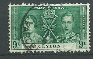 Ceylon George VI  SG 384  Used