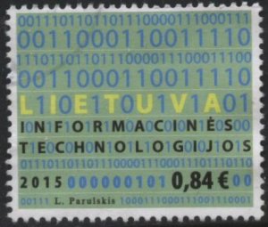 Lithuania 1059 (used) €0.84 information technology (2015)