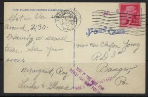 US 1955 SHORT LIVED POSTAGE DUE MARKINGS HELD FOR POSTAGE PLUS