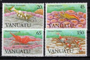 Vanuatu 497-500 MNH Marine Life Shrimp ZAYIX 0624S0142