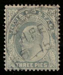 India, 1902-1903, King Edward VII, MC #59, WATERMARK STAR (T-6044)