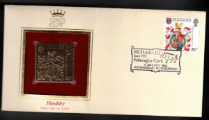 GB Scott # 1041 On FDC - Golden Replica Of Stamp (Not Real Gold)