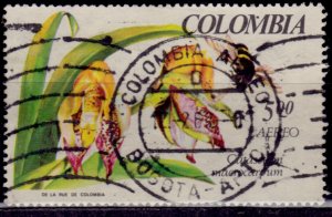 Colombia, 1967, Airmail, Tropical Flora and Fauna Exhibit, 5p, used