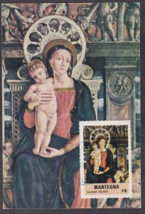 Davar Island, Madonna Stamp on a Maxi Card