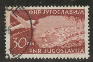 Yugoslavia Scott C40 Used Airmail stamp
