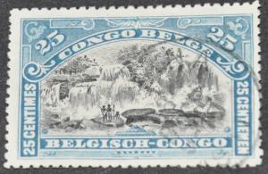 DYNAMITE Stamps: Belgium Congo Scott #49  USED