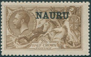 Nauru 1916 2s 6d yellow-brown SG20 unused