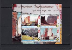 Guinea 2003 American Impressionists Edgar Alwin Payne  Sheetlet (4) MNH