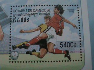 CAMBODIA-1998 SC# 1706-WORLD CUP SOCCER-FRANCE'98 MNH S/S VF-LAST ONE