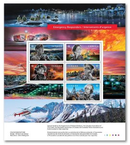EMERGENCY = MILITARY, POLICE, PARAMEDICS, FIREFIGHTERS = MNH Canada 2018 #3123