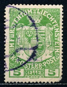 Liechtenstein #5 Single Used