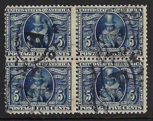 US Scott #330 Used Block of Four F-VF