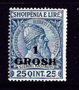 Albania 50 Hinged 1914 surcharge