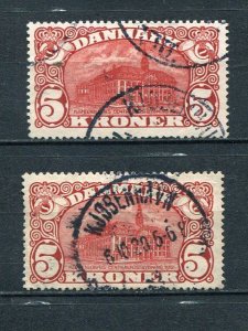 Denmark 1912 and 1915 both WMK  VF - Lakeshore Philatelics