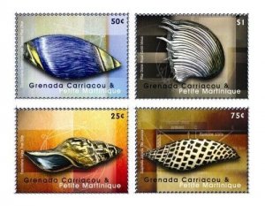 Grenadines - 2009 - Sea Shells - Set of four - MNH