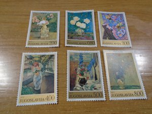 Flowers :  Yugoslavia  #  1226-31  MNH