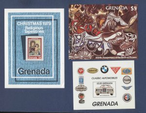 GRENADA - Seven MNH S/S - 691 / / 1546 - 1988-1987 - TWO SCANS --c