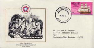 Saint Lucia, First Day Cover, Americana