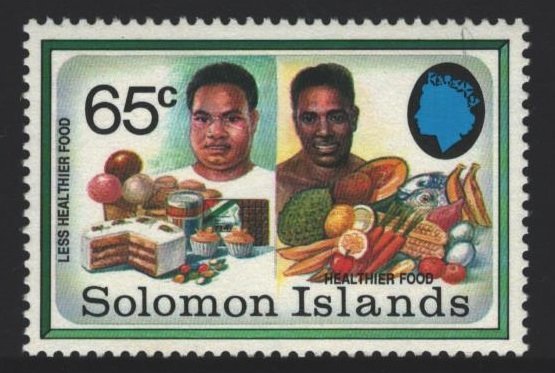 Solomon Islands 1991 Nutritional Food Unissued 65c Value MNH