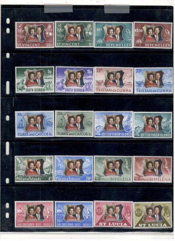 BRITISH COMMONWEALTH COMMON DESIGN SCOTT# CD324, MNH OG COMPLETE SET SCV $32.65