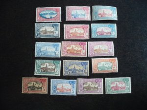 Stamps - Guadeloupe- Scott#96-137 -Mint Hinged & Used Part Set of 36 Stamps