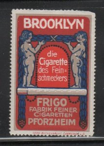 Germany - Brooklyn Brand Cigarettes Advertising Stamp For the Connoisseur-MHOG